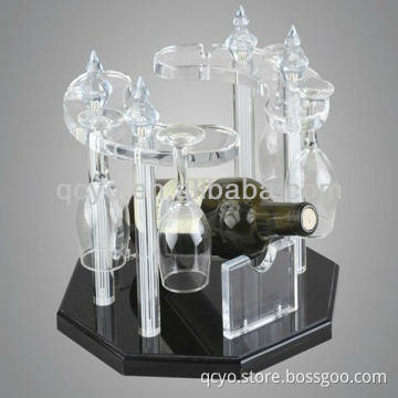 QCY-Z-J016 attractive and high quality clear acrylic wine bottle display